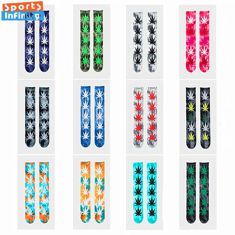 

Ins модные носки для скейтборда с принтом тай-дай, мужские и женские хлопковые дышащие спортивные носки, носки для пар, носки для бега, чулки унисекс
