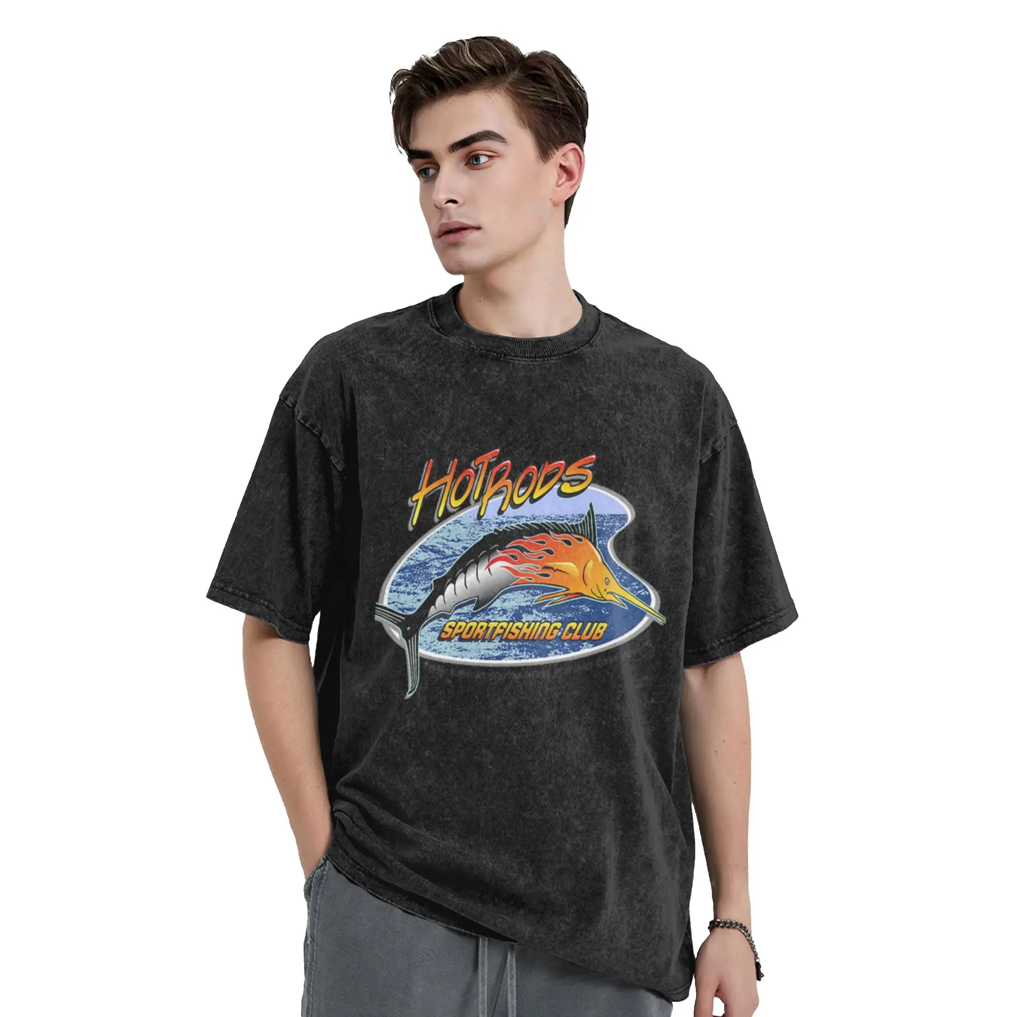 Hot Rods - Marlin Unique Stylish A T-Shirt Oversized Short Sleeve Men's Women's Cotton Tees Tops