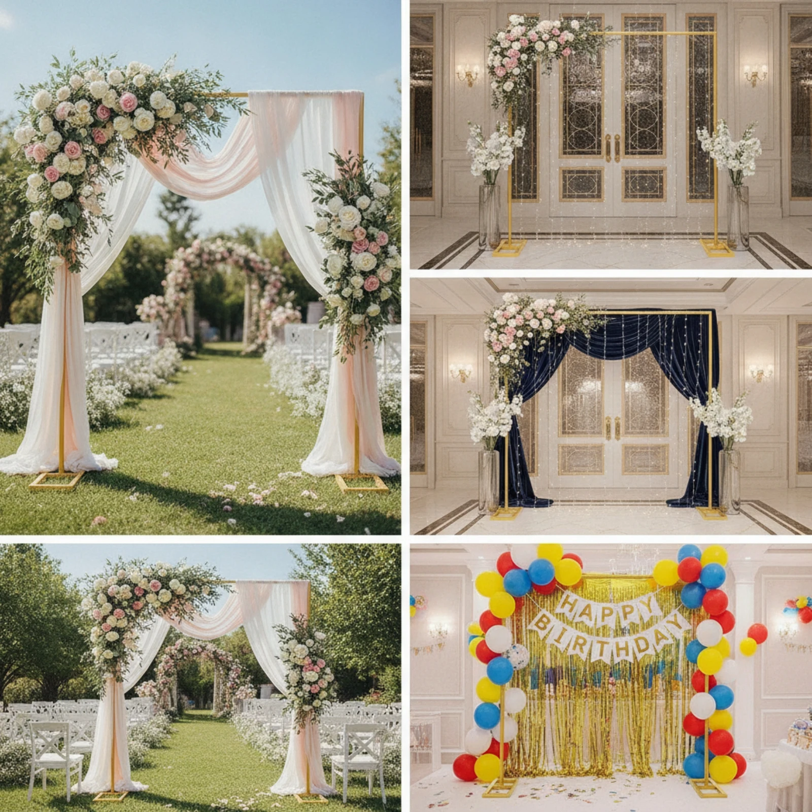 Kare Düğün Kemeri Çerçevesi Ağ - Photo Booth Frame incelemesi ve fiyatı