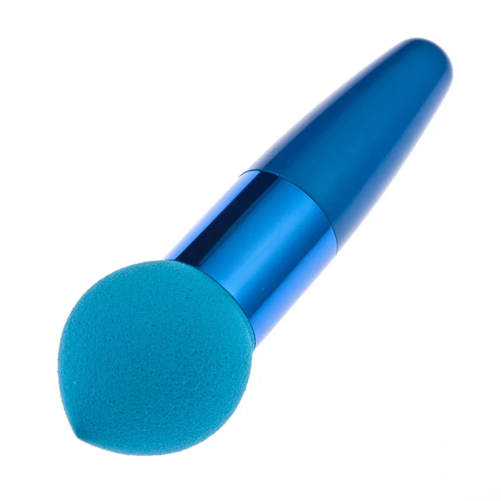 Ensemble d'éponges en forme de gouttelette d'eau, peau rouge et bleue pour crème liquide, fond de teint, correcteur, maquillage pour le visage et les yeux, outils essentiels, 3 pièces