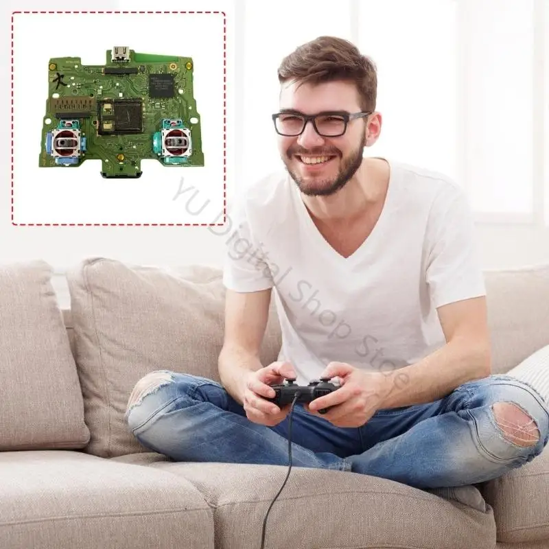 96BA Game-Controller-Leiterplatten-Ersatzbaugruppe mit montierten Stick-Teilen für Service- und Sanierungsaufgaben – Detail 5