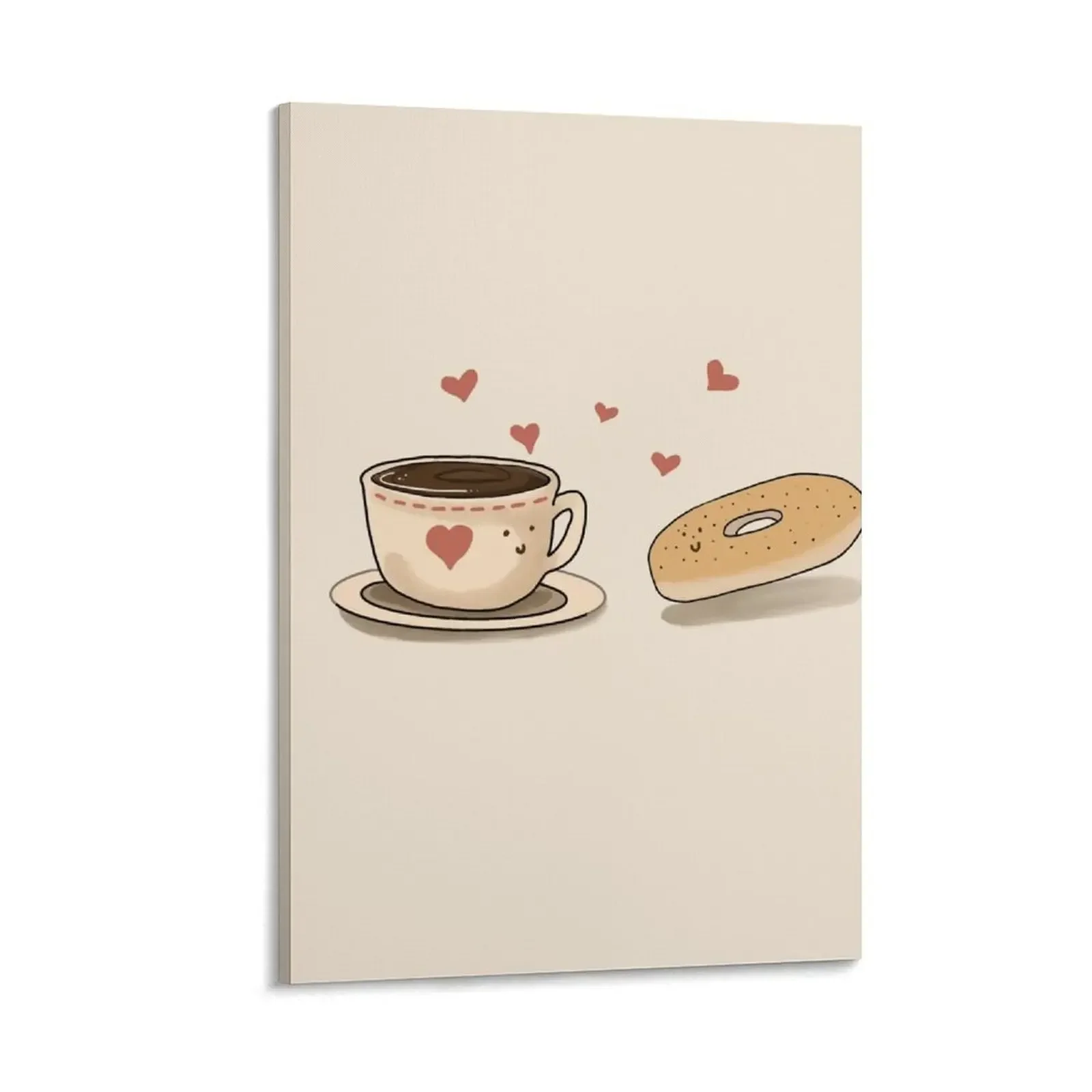 

Coffee meets Bagel Canvas Painting Paintings on the wall room decoration accessories Wall decoration poster