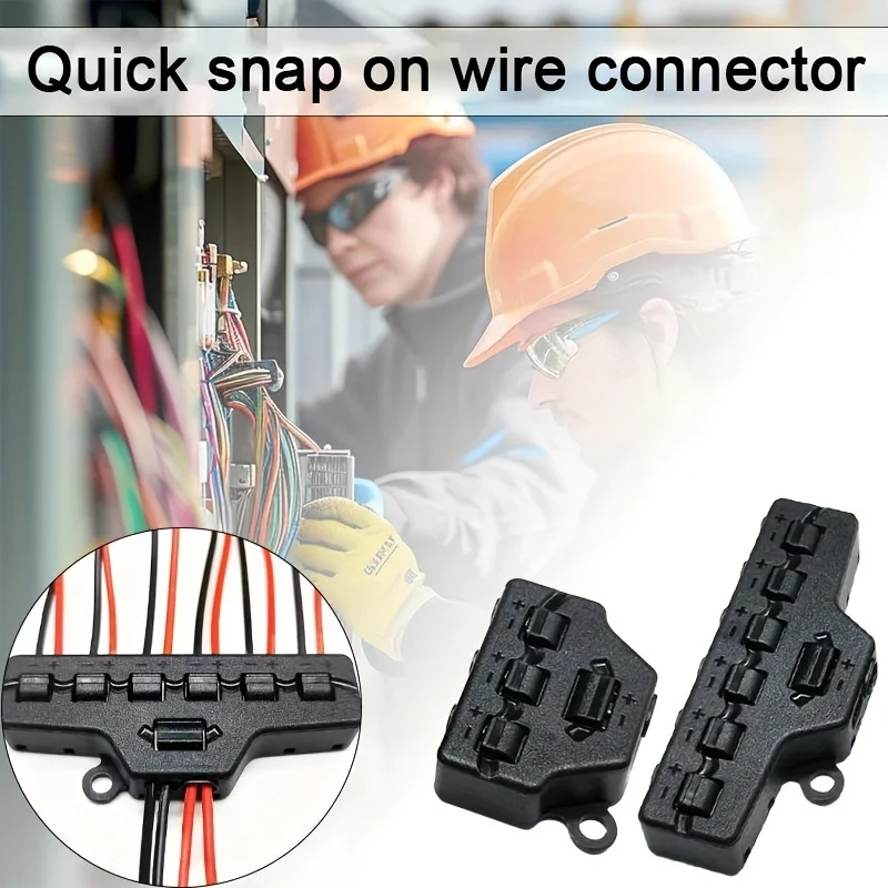 Press The Buckle Terminal Block Wire to Connect The LED Connector Splitter, Perfect fo