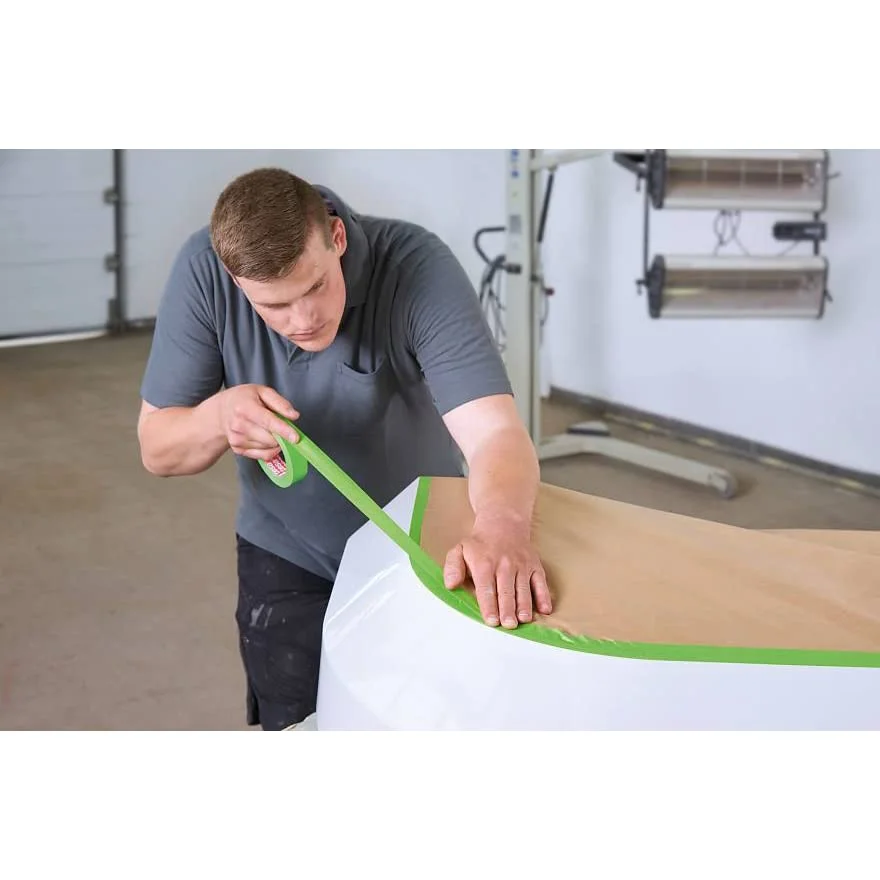 Tesa 5012 25MM*50M High Temp Masking Tape Natural Rubber Adhesive Hand Tearable For Car Spray Paint Edge Protection