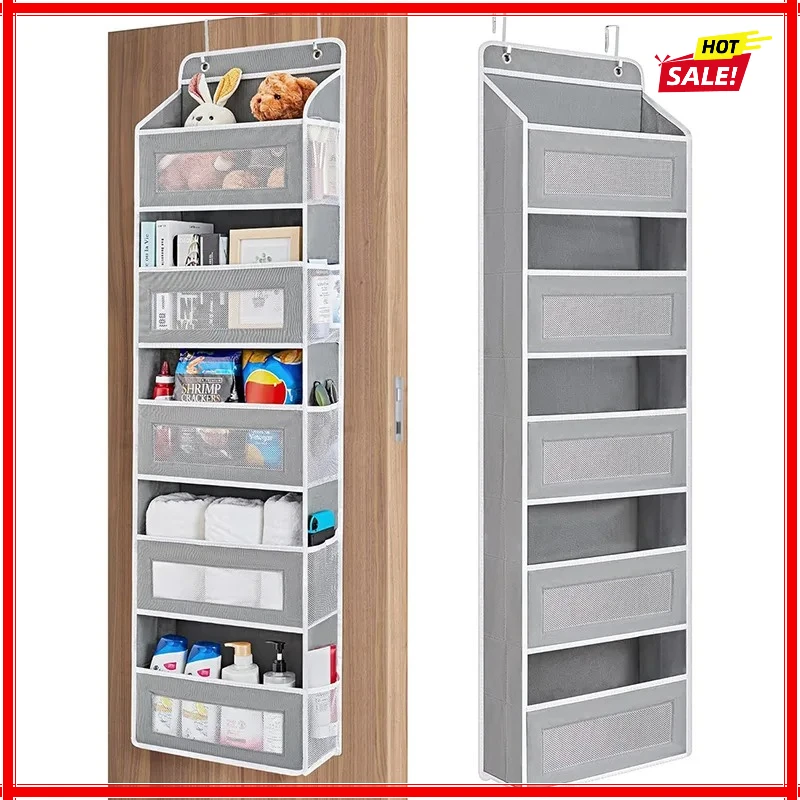 

Высококачественный 5-ярусный подвесной органайзер для хранения за дверью, с защитой от опрокидывания, 5 больших карманов, подвесная сумка, подходит для спальни