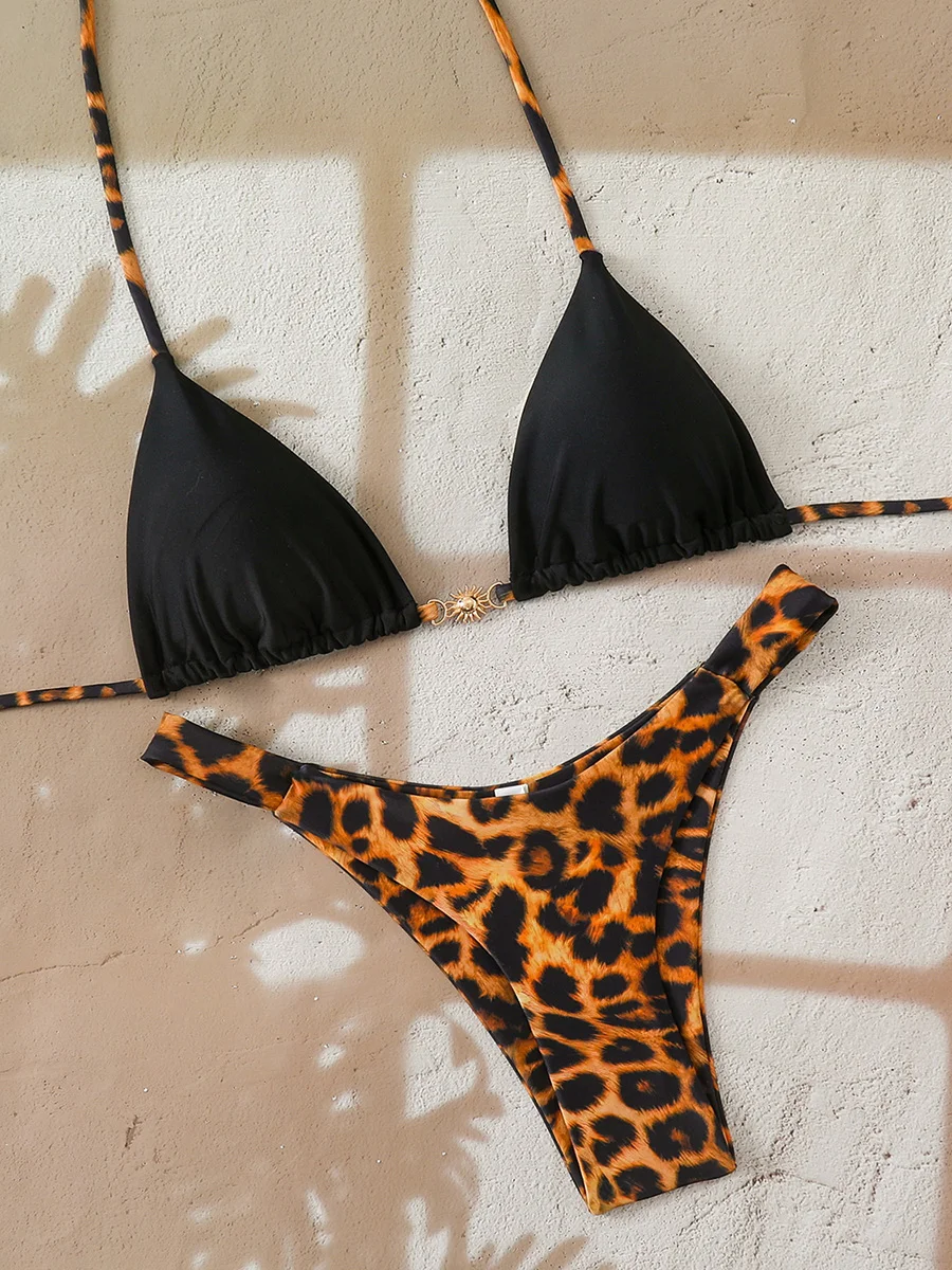 

Micro Bikini 2026 Swimwear Women Swimsuit Sexy Brazilian Bikini Set Halter Print Biquini Push Up Print Beachwear Female