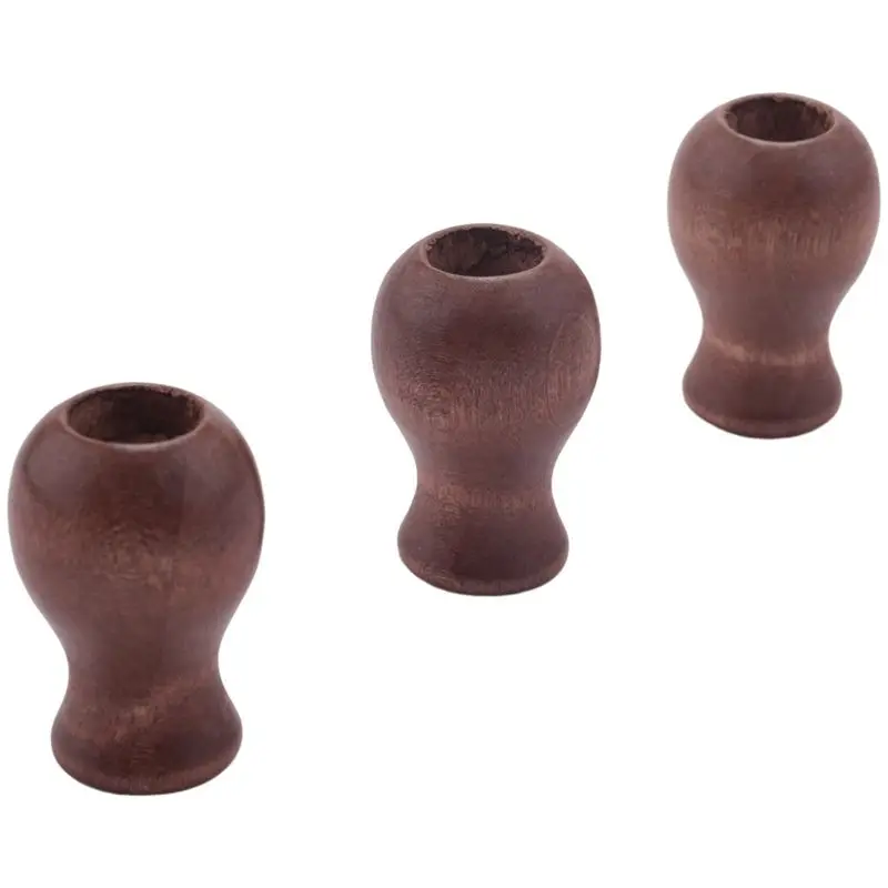 A04G-24 Pack Window Blind Wood Cord Knobs Wooden Hanging Ball Blind Small Pendants Drops Pull End For Blinds Or Shades Brown