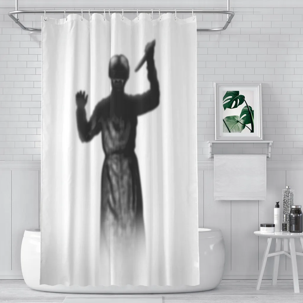 Psycho-1724146793.2797813 Shower Curtain for Bathroom  Aesthetic Room Decoration