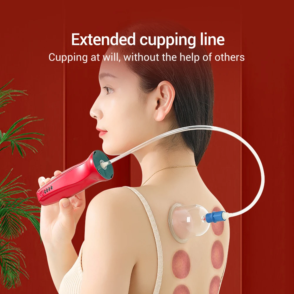 

Body Cupping Scraping Massager Smart Electric Vacuum Cupping Heating Suction Cup Device for Body Back Neck Arm Massger