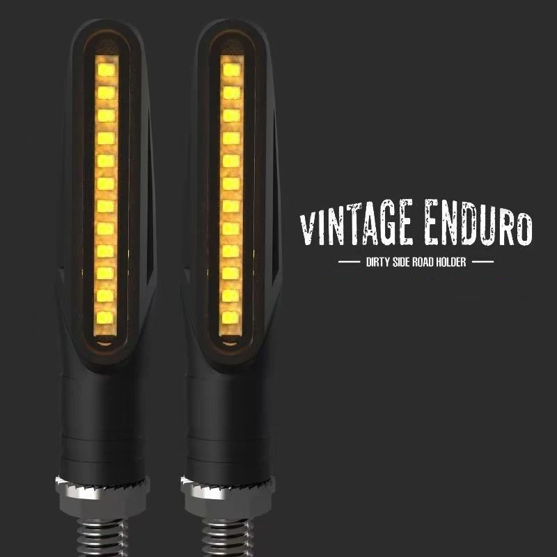 Universal LED Motorcycle Turn Signal Light 12v IP68 Waterproof Amber Flasher Indicator Blinker Rear Lights Lamp Accessories image 5