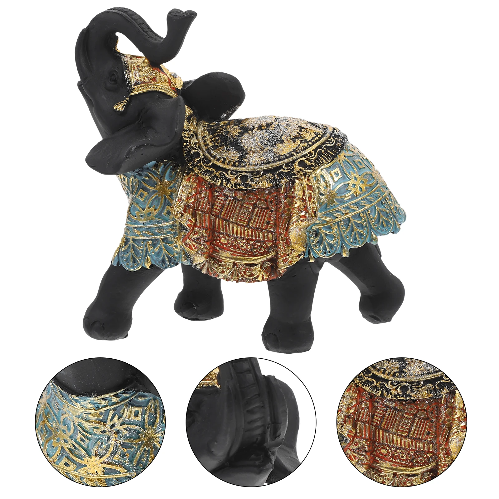 

Resin Elephant Statue Desktop Animal Craft Adornment Decor For Home Garden Office Study s Room Unique Small Elephant