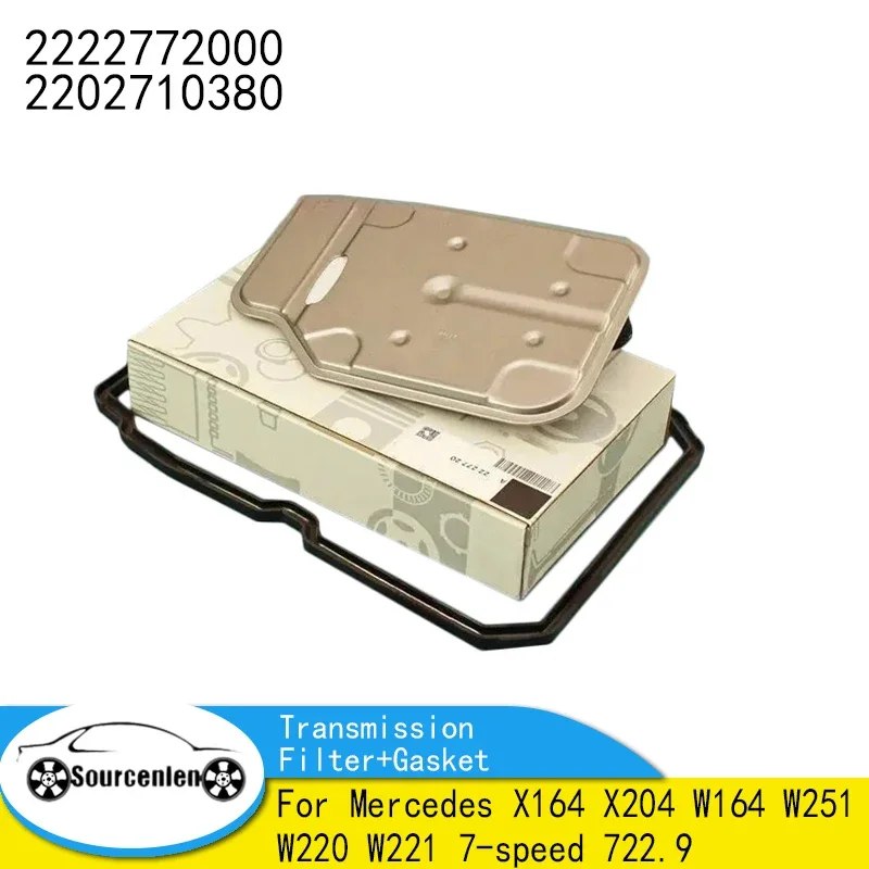 

Transmission Filter+Gasket for Mercedes X164 X204 W164 W251 W220 W221 7-speed 722.9 OEM A89 2222772000 2202710380