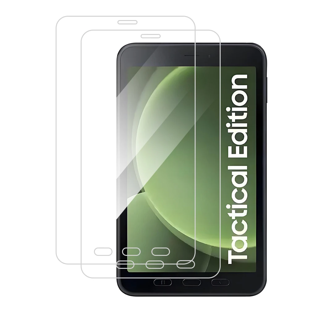 2PCs Screen Protectors for Samsung Galaxy Tab Active5/Active 3 8.0Inch Tempered Glass 2.5D 0.3MM 9H Hardness Scratch Proof Film