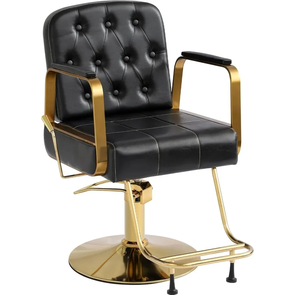 

Salon Barber Chair, Reclining Salon Chair for Hair Stylist, Barber Chair with Hydraulic Pump,Beauty Hairdresser Chairs Equipment