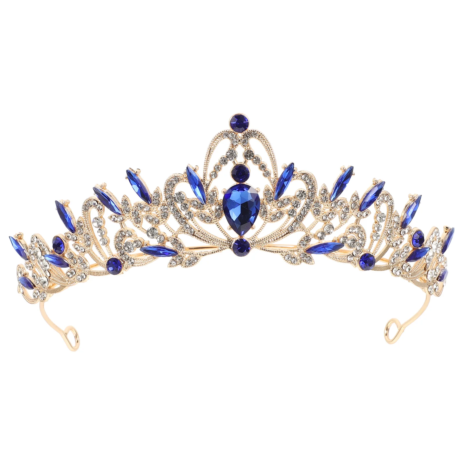 

Bridal Rhinestone Crown Tiara Headband Wedding Headdress Party Banquet Hair Accessories Elegant Design Bridal Tiara