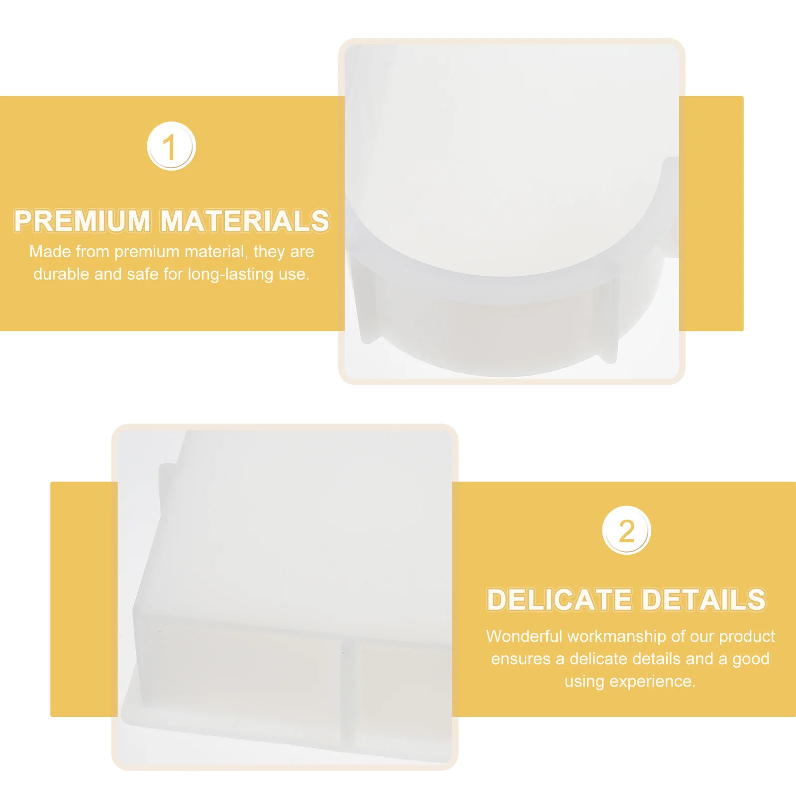 

Heart Silicone Mold for DIY Crafts Premium Multi-Function Mold Delicate Home Decor Wear-Resistant Desktop Accessory