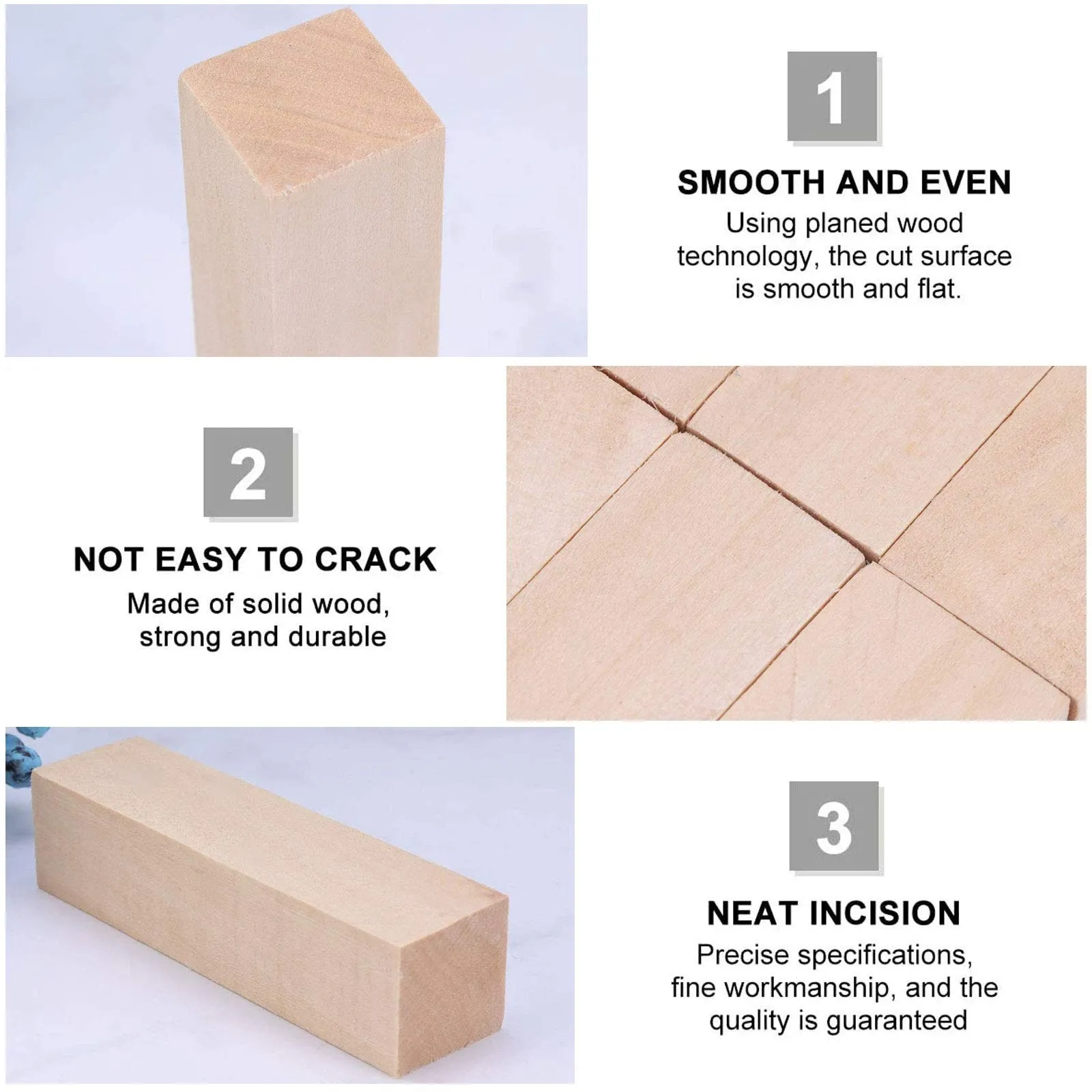 Carving Wood Blocks Whittling Wood Blocks Basswood Carving Blocks Unfinished Set for Carving Beginners