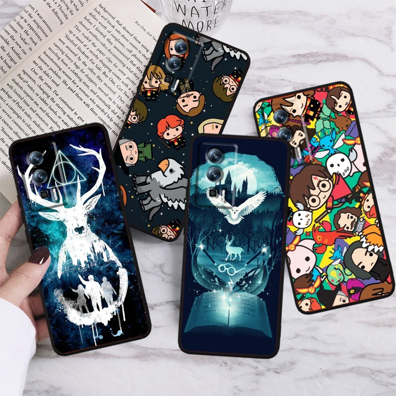 H-H-Harries Logo P-Potteres Art For Xiaomi Redmi 9A 9C 9AT 10C 9 9T 10 12C 13C A3 12 K60 A1 K50 K40 5G Black Funda Phone Case