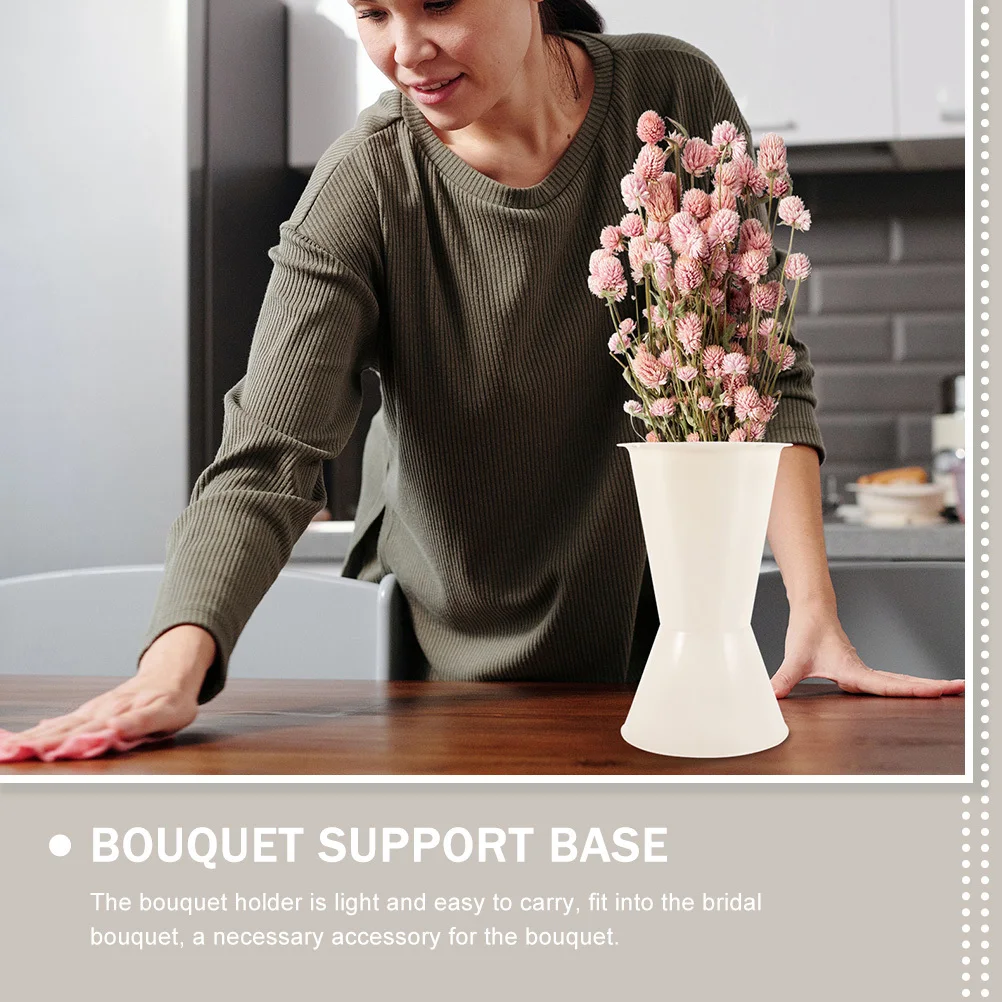 Soporte de flores para boda, Base Floral de plástico para flores artificiales, ramos de novia, centros de mesa, 5 uds.