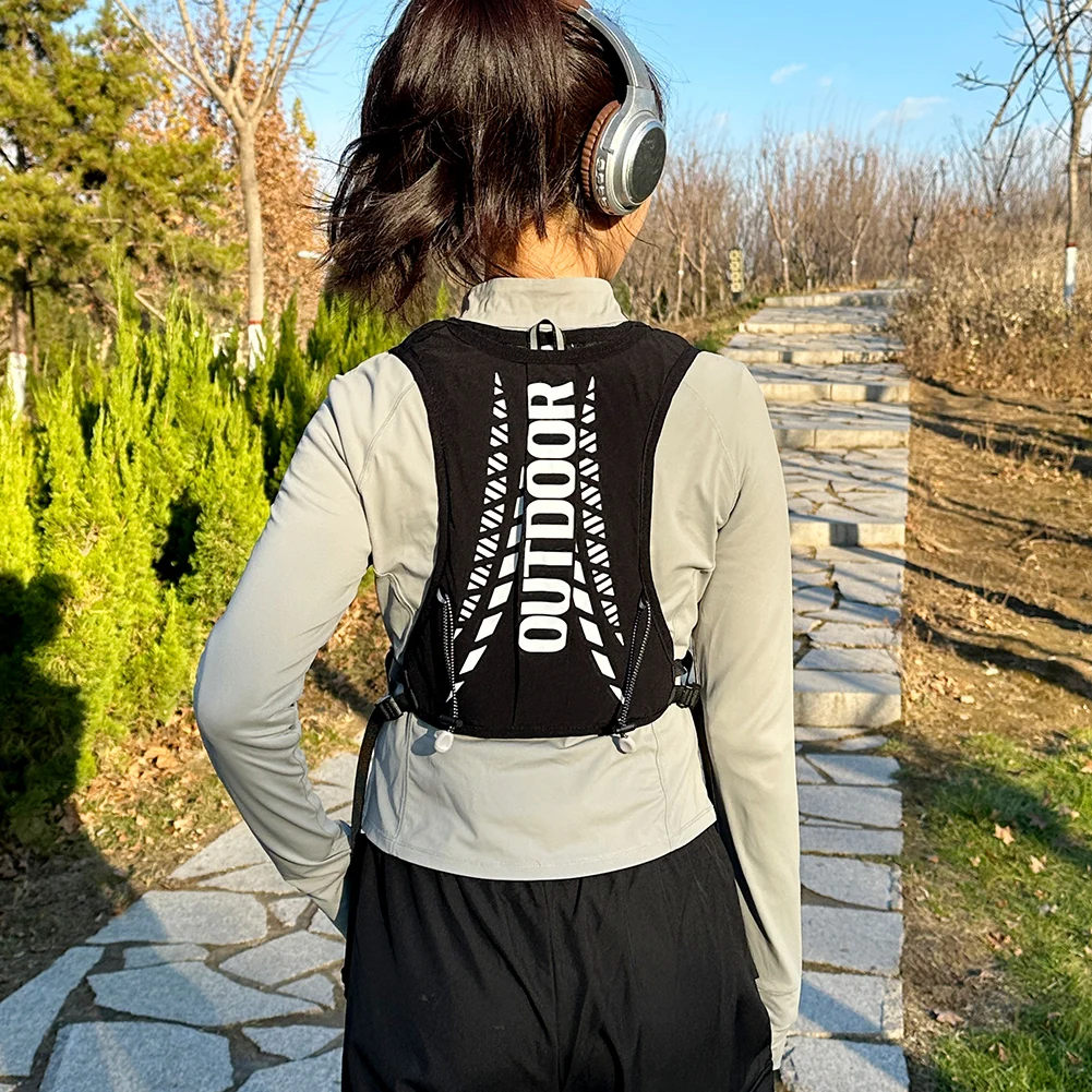 5L Cycling Backpack Large Capacity Hydration Backpack Breathable Hiking Nylon Pouch Marathon Cross-Country Running Backpack