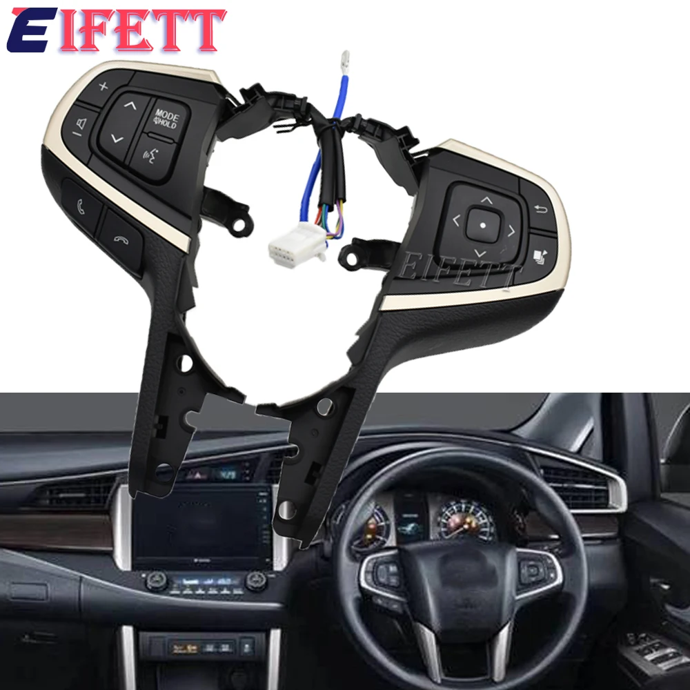 

84250-0K080 Multi-function Steering Wheel Audio Volume Control Cruise Control Buttons Switch For Toyota Innova 2016 - 2021
