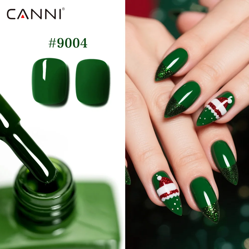 CANNI Christmas Color Gel Polish 9ml Hema Free TPO Free Nail Gel Polish Winter Colors Semi Permanent Gel Super Texture Brush