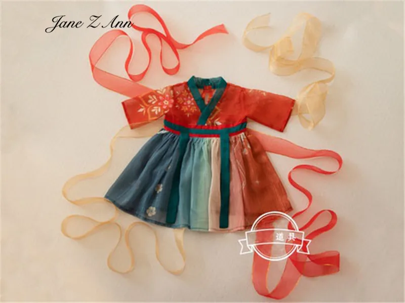 Dunhuang Feitian костюм Hanfu Tang сказочный костюм парик Новорожденный ребенок Фотография реквизит