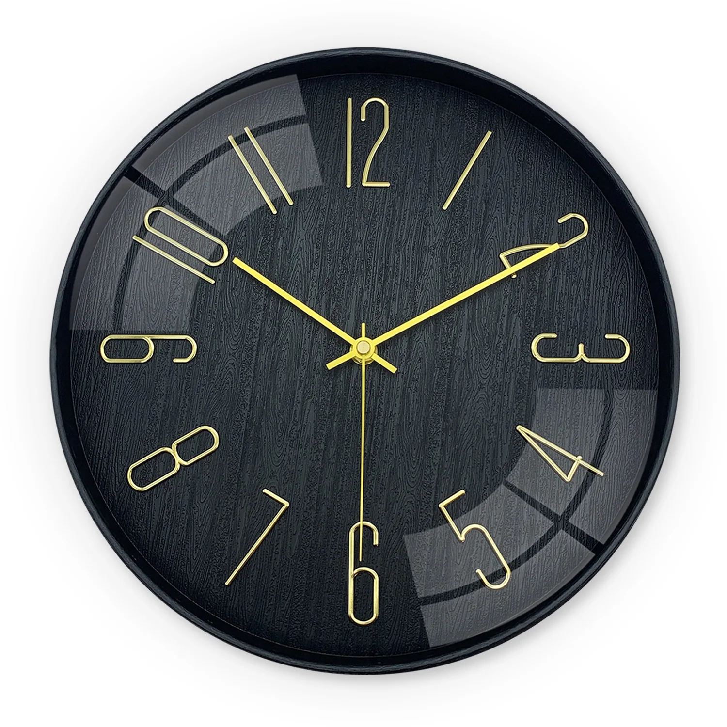 12 Inch 30cm Hot Style Minimalist Three-dimensional Digital Wall Clock Silent Clocks Living Room Home
