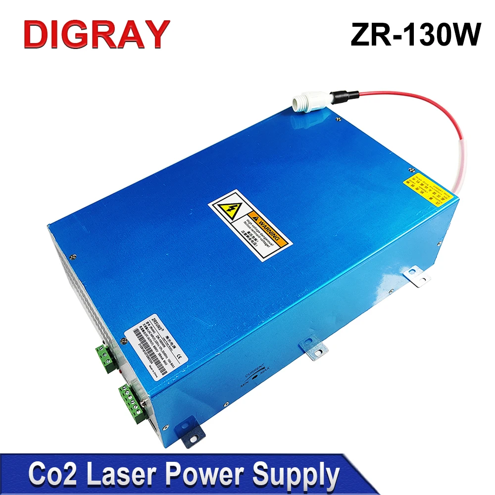 DIGRAY ZRSUNS-130W laservoeding voor 130 W 150 W Co2 glazen laserbuis graveer- en snijmachine 2 jaar garantie.