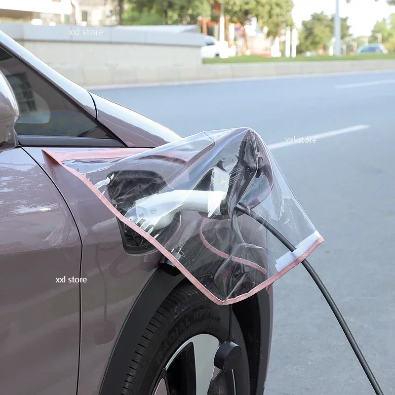 Puerto de carga de energía para coche BYD Dolphin Seagull, cubierta de lluvia, a prueba de lluvia, a prueba de polvo, pistola de cargador EV, protección de accesorios eléctricos, nuevo