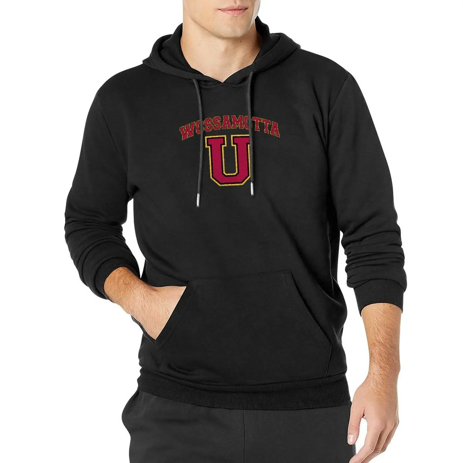 

Wossamotta U Pullover Hoodie mens clothes men's sweat-shirt set autumn clothes men wear tracksuit