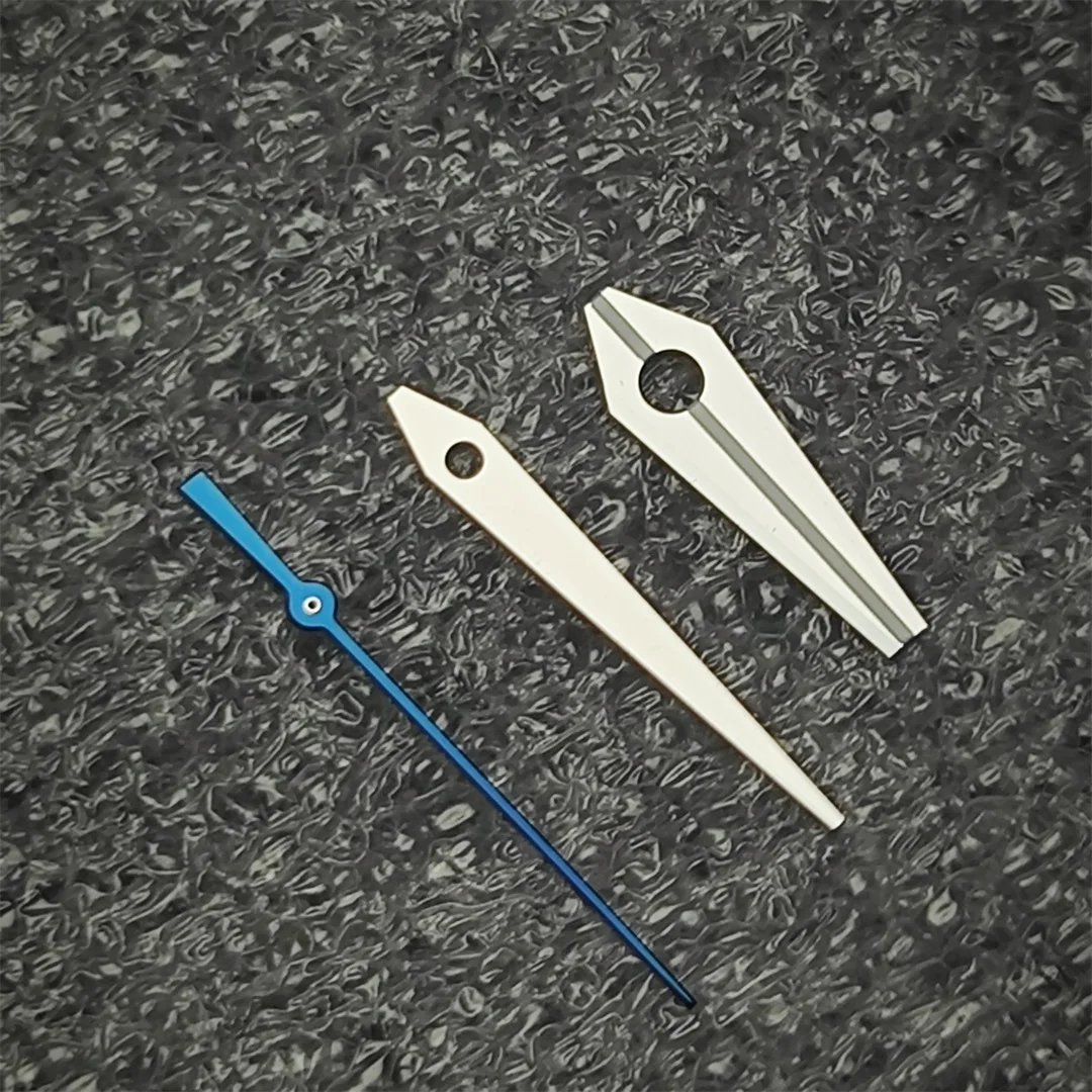 

NH35 Advanced watch hands silvery GS hands for GS Watch Modification Accessories with BGW9 Luminous Five-sided Polished Hands