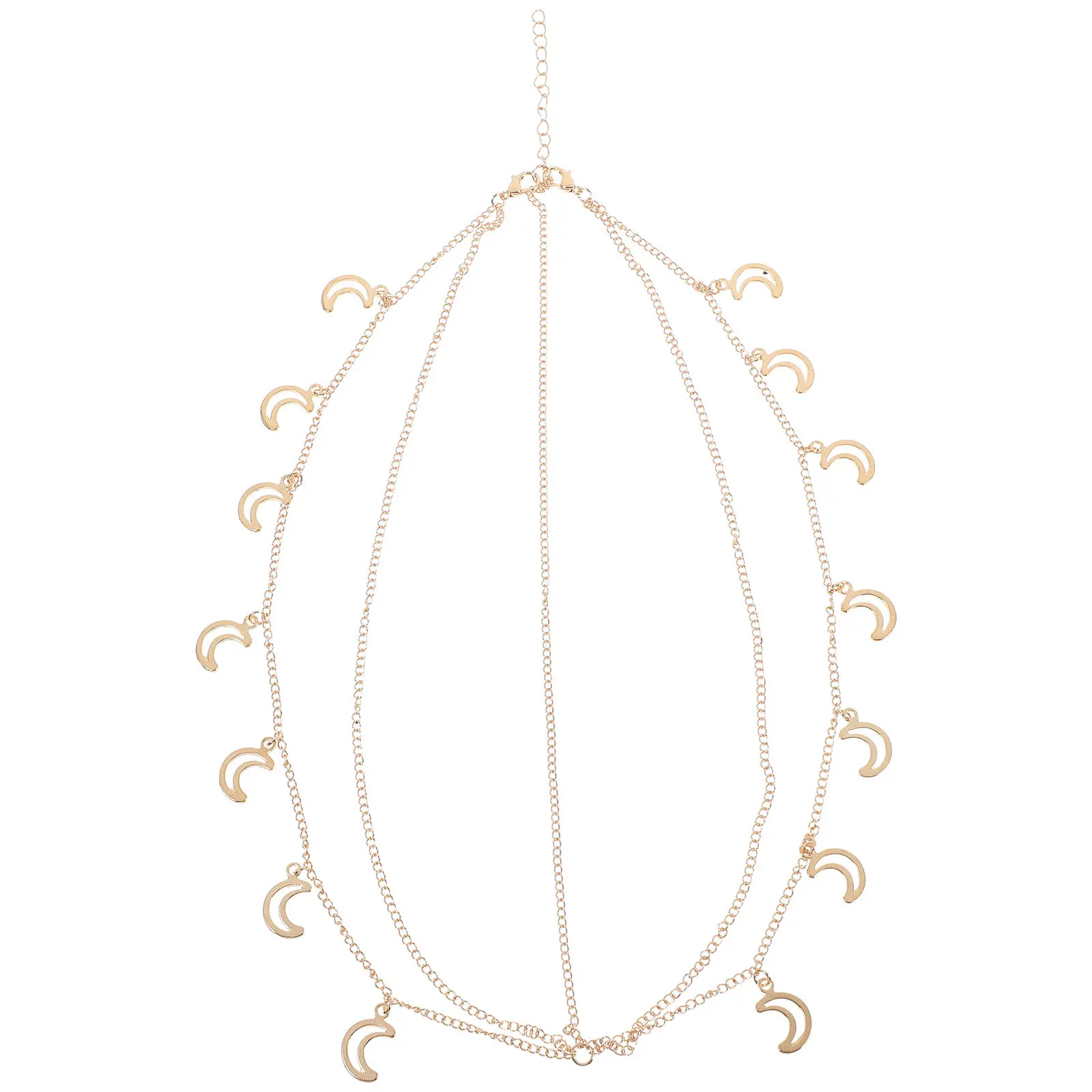 

Metal Chain Headband Golden Moon Pendants Bridal Hair Band Wedding Headpiece Bride Headband Women Hair Hoop Accessories