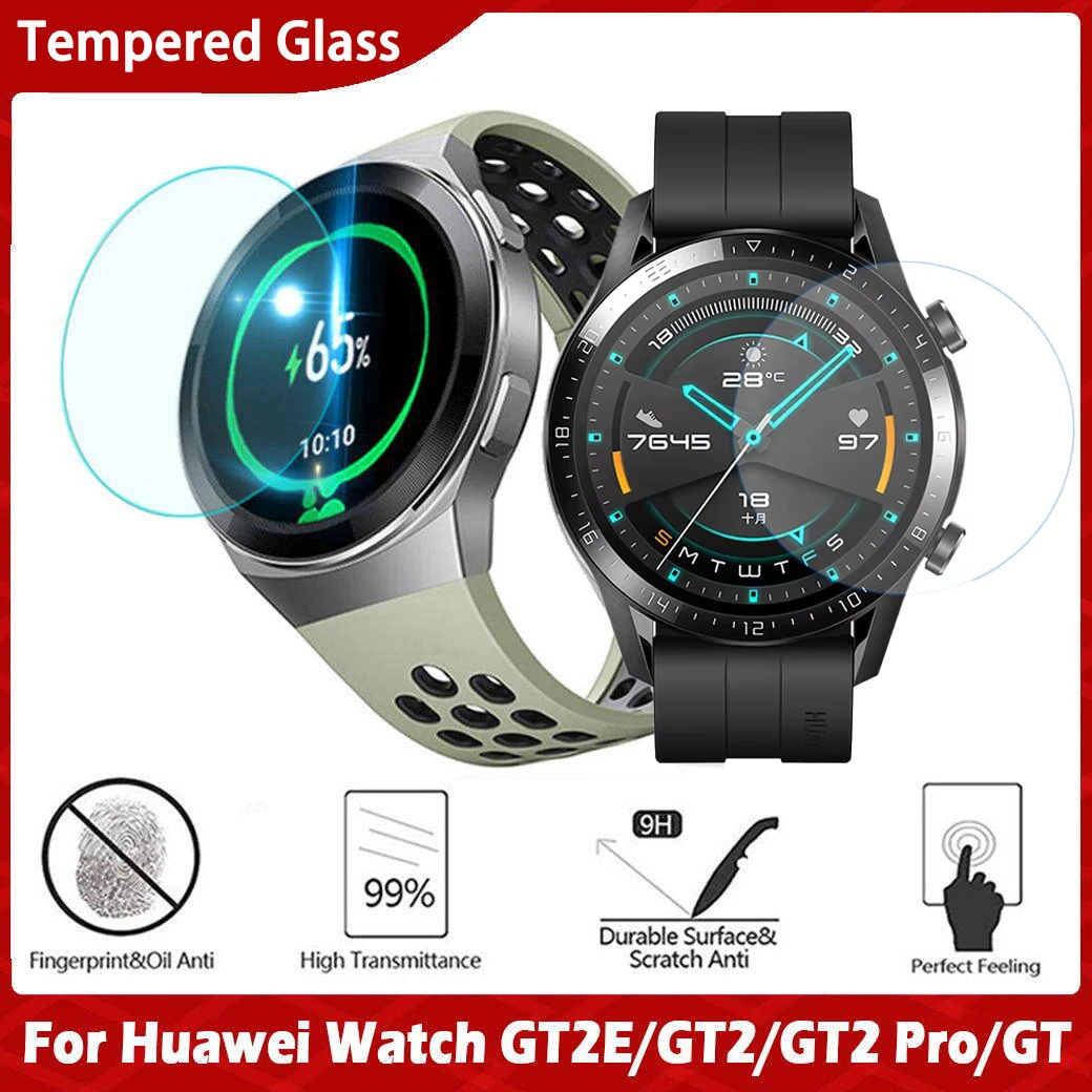 Tempered Glass For Huawei Watch GT/2/2E/2Pro Screen Protector Full Coverage Protective Film For Huawei GT 2 2e 2 Pro Accessories