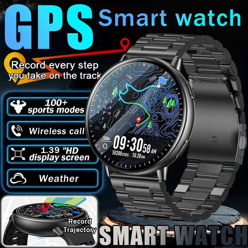 

Новые ультратонкие умные часы для мужчин 1,39 дюйма AMOLED 360*360 HD Pixel Display Always Show Time Call Reminder Smartwatch Ladies For huawei