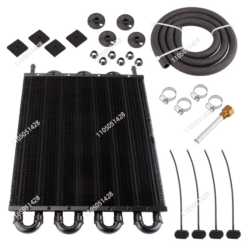 Automobile modification accessories tubular belt condenser, gearbox, radiator, 4 rows, 6 rows, 8 rows, oil cooler