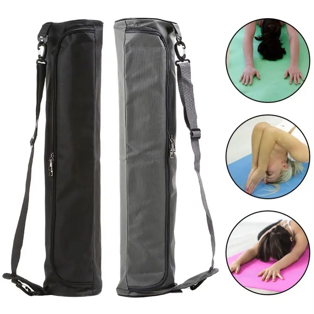 

Portable Waterproof Yoga Bag Thick Rustproof Shoulder Bag Canvas Full Zip Yoga Mat Carrier Bag Exercise