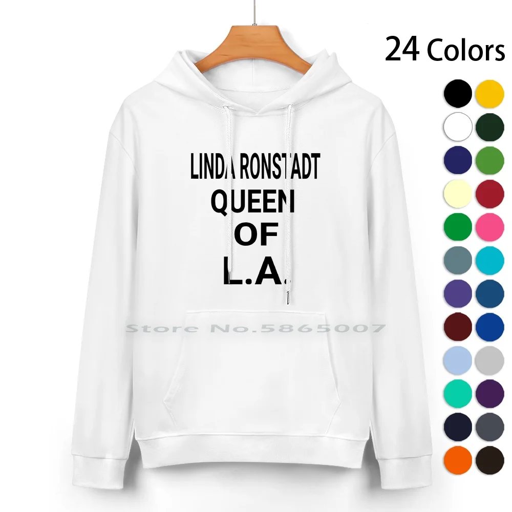 Linda Ronstadt Queen Of La / Retro Pure Cotton Hoodie Sweater 24 Colors Mick Jagger Linda Rondstadt Philadelphia Retro 80s