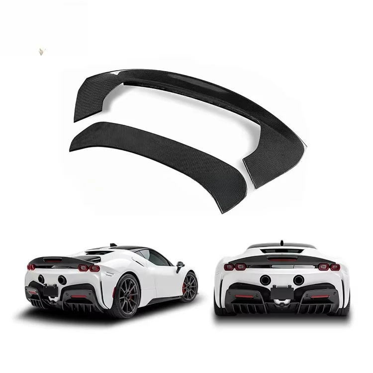 M Style Carbon Fiber Spoiler for  SF90 Car Parts Auto Accessories Bodykit Rear Wing