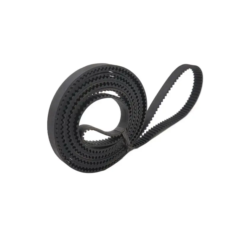 S2M 120 Synchronous Belt S2M-10 Closed-loop Rubber Timing Belts Width 6mm 8mm 10mm STD Black Timing Belt Length 120mm