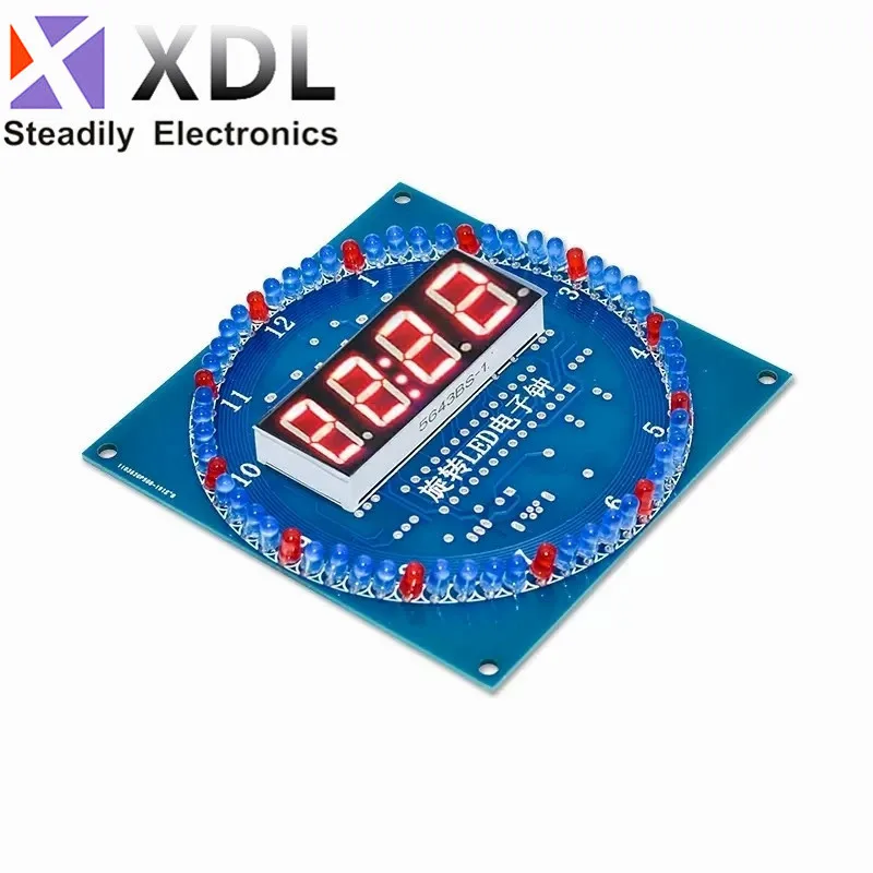 DS1302 Rotating LED Display Alarm Electronic Clock Module DIY KIT LED Temperature Display for arduino