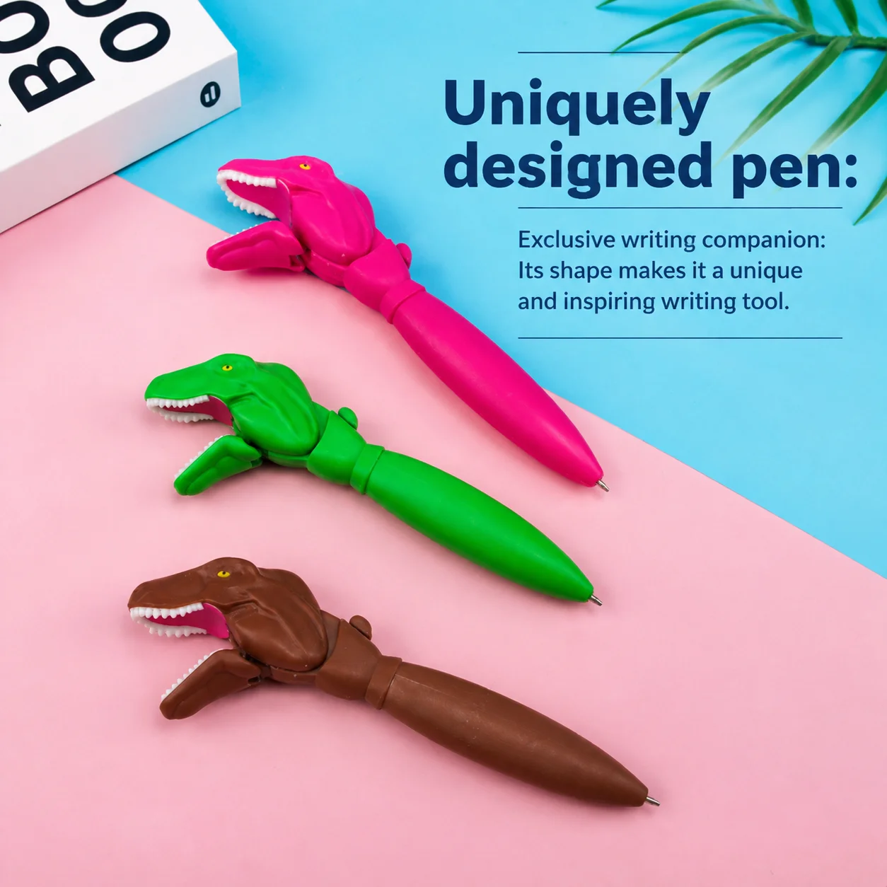 Cute Ballpoint Pen Dinosaur Creative Decompression Cartoon Ballpoint Pen Student High Value Gel Pen Cute Toy Gift Kawaii Pens