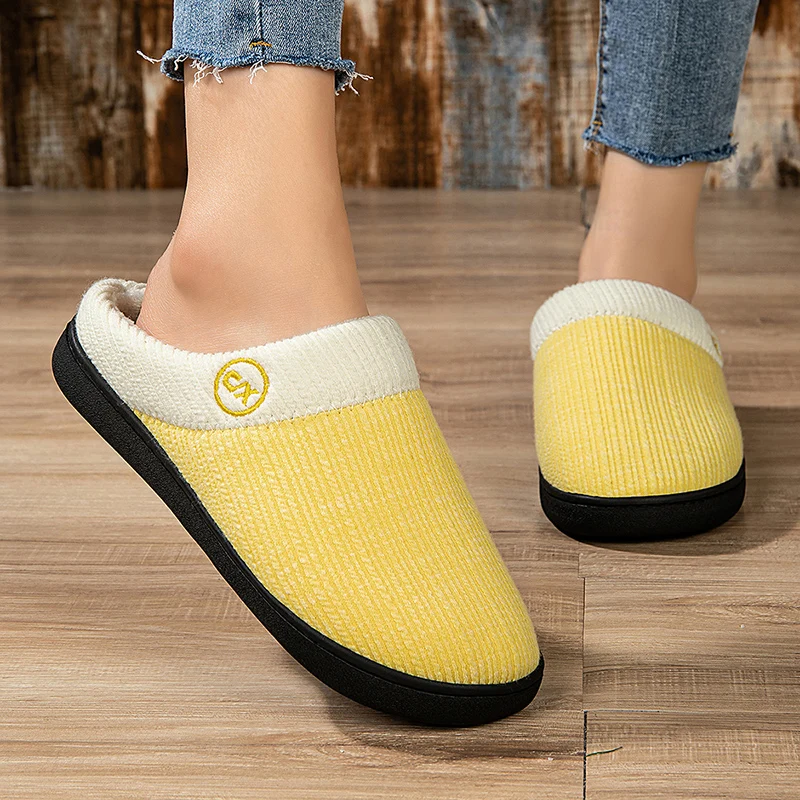 36-47 Couple Ultralight Winter Slippers for Women Men Non-Slip Plush Comfort Casual Shoes Antiskid Home Bedroom Indoor Slides