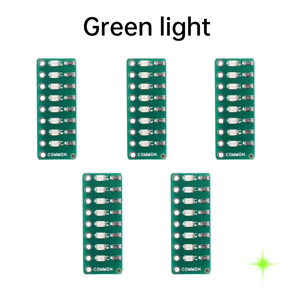 5 STKS 8-segment LED-poort Testlicht Indicator Stromend waterpoort Testlamp Rood Groen en Blauw Kleuren Optioneel