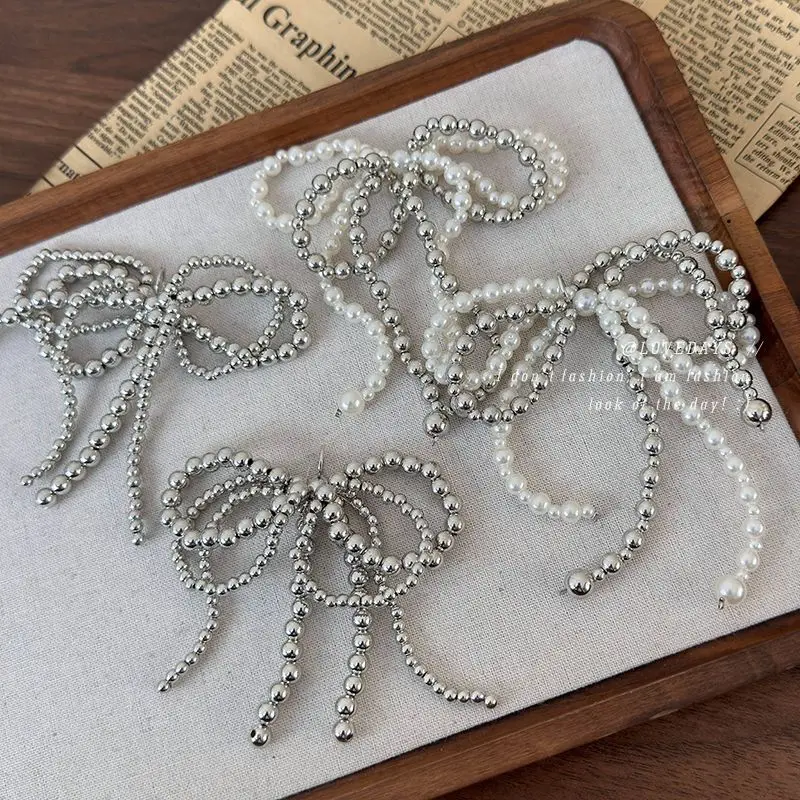 diy-ビーズボウタッセル靴クリップ取り外し可能なチェーン靴の装飾スニーカーキャンバスローファー女性カジュアルシューズアクセサリー