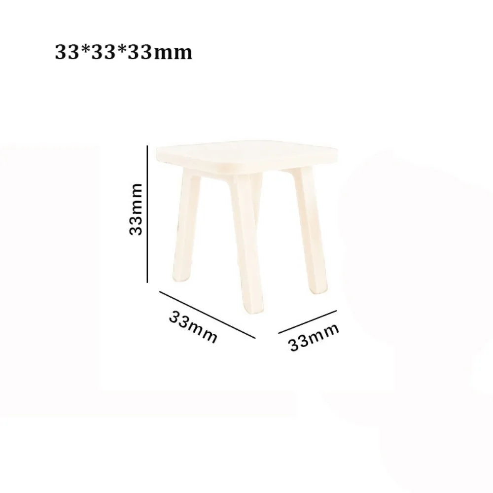 1:12 Dollhouse Simulation Chairs Mini Multistyles European Style Stool Model Living Room Furniture