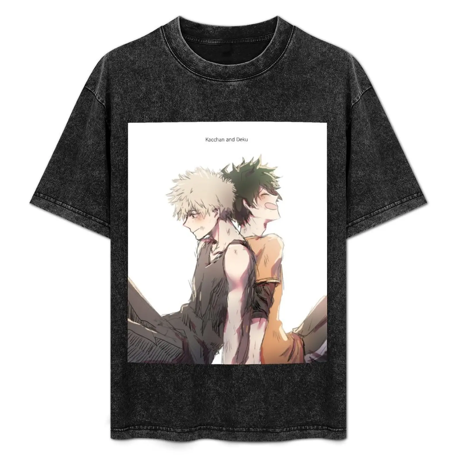 

Kacchan and Deku T-Shirt Basic Plain Tee for Spring and Summer