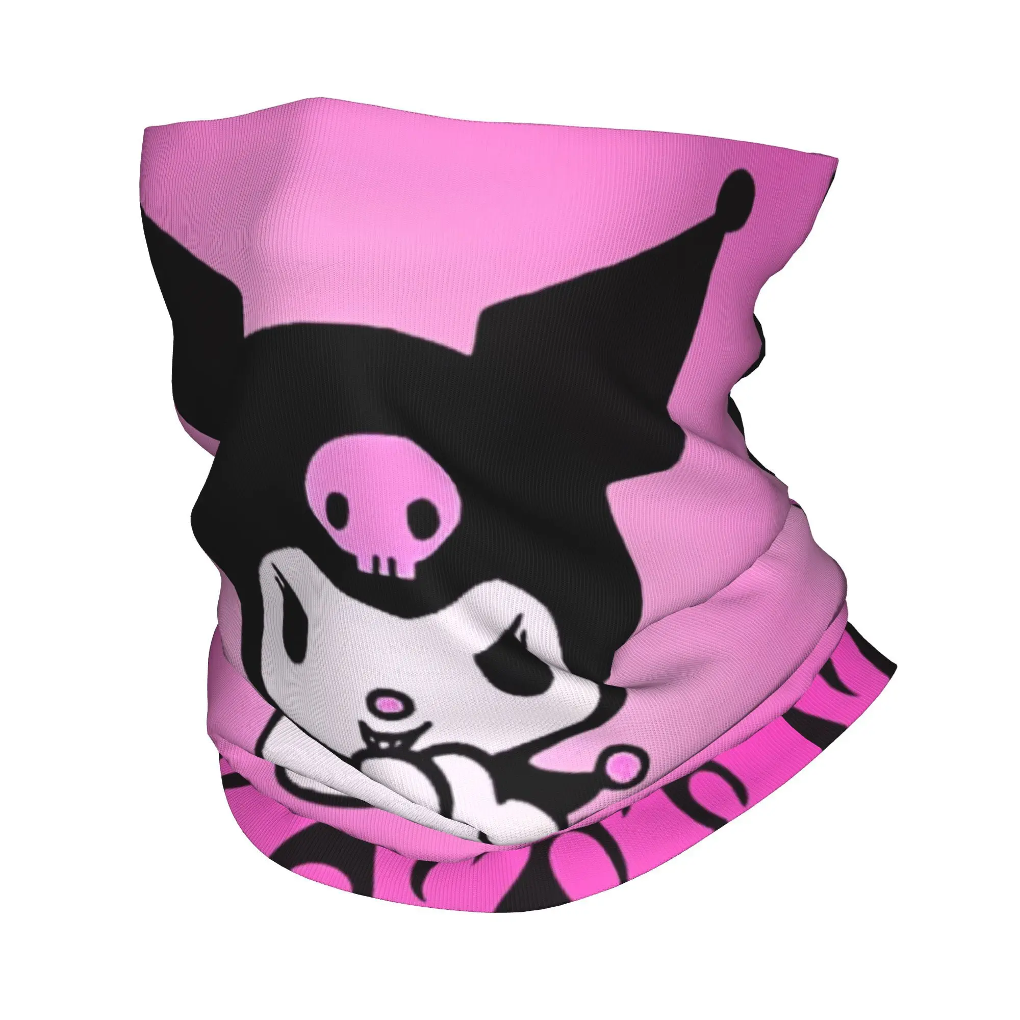 

Custom Kuromi Fashion Film Bandana Winter Neck Warmer Women Windproof Wrap Face Scarf Hiking Cute Print Kawaii Gaiter Headband