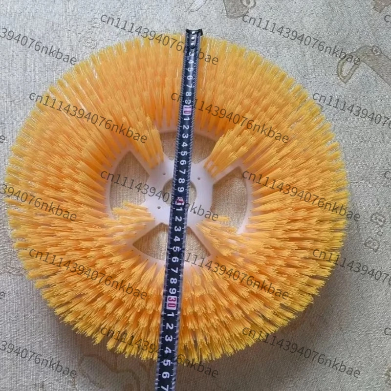 350MM Electric Photovoltaic Panel Cleaning Brush 55mm Nylon Bristles Disc Brush Solar Billboard Glass Wall Cleaner