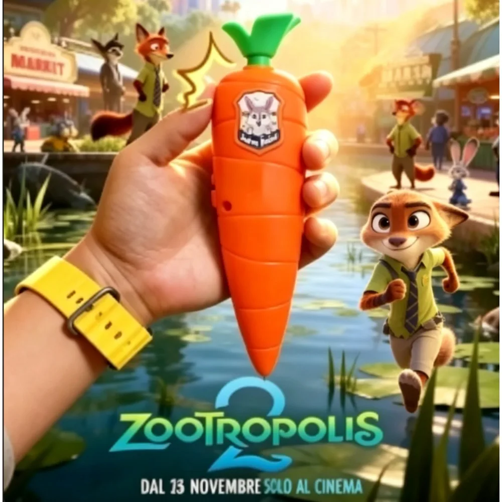 Stylo Enregistreur Vocal Zootopia Carotte, Stylo Créatif de Dessin Animé pour Enfants, Capable d'Enregistrer |   et cadeau d'anniversaire créatif..
